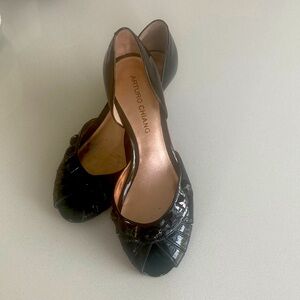 Arturo Chiang Black Wedges - Size 7